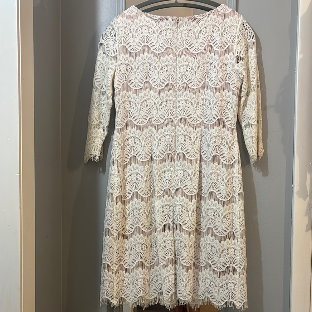 Jessica Howard Midi Dress Cream 4P - Picture 3 of 5